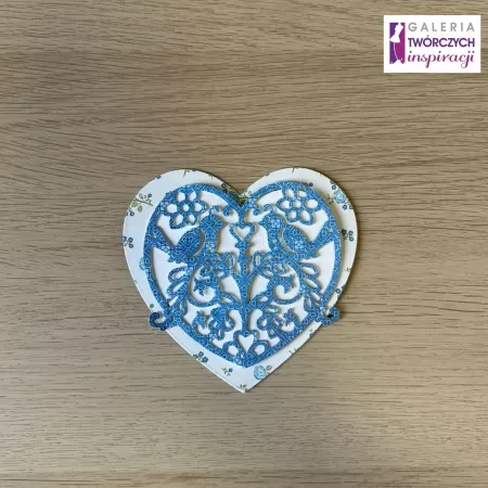 Serce (3) - Kartka 10 x 9 cm